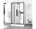Komplettdusche Aurlane Urban 2 115 x 90 x 215 cm schwarz