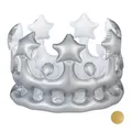 10 x Aufblasbare Krone, Kostümzubehör, Festival, Königskrone, Spaßkrone Fasching