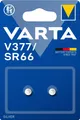 Batterien Knopfzellen V377/SR66, 2 Stück, Silver Coin, 1,55V, kindersichere V...