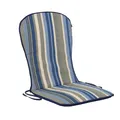 Stuhlauflage Auflage 89x44cm Polster Kissen für Stuhl Streifen Blau Weiß Grau