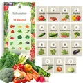 TORAF Gemüsesamen Set 15 Ausgesuchte Sorten – Premium Saatgut für Garten, Balkon, Hochbeet - Leicht anzubauen - Ideal für Anfänger und Gartenliebhaber - für Frische Ernte zu Hause - Geschenkset
