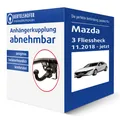 Brink Anhängerkupplung abnehmbar für MAZDA 3 Fliessheck Typ BP AHK