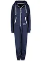 Eight 2 Nine Damen Sweat Overall Einteiler Onesie dark-blue M/L