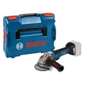Bosch Professional 18V System Akku Winkelschleifer GWS 18V-10 PSC (inkl. Aufnahmeflansch, Schutzhaube, Trennschutzhaube, Zusatzhandgriff, Schnellspannmutter, Einlage, L-BOXX, ohne Akku/Ladegerät)