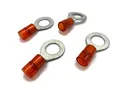 eXODA Kabelschuh 6 bis 10mm² M10 isoliert 4x Ringöse Pressöse Quetschkabelschuhe rot für sichere langlebige Verbindungen und optimale Leistung in der Elektrotechnik.