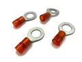 Exoda eXODA 6-10mm² M10 4x isolierte Ringösen Quetschkabelschuhe rot