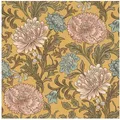 Rasch Vliestapete, Blumen, Vintage-Optik blau|gelb|rosa