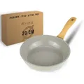 divory Bratpfanne Antihaft Beschichtete Universalpfanne für alle Herdarten, Aluminium (Sichere Griffe, Spülmaschinen geeignet) beige Ø 20 cm
