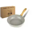 DIVORY Keramikpfanne 20cm | Induktion Pfanne mit Keramikbeschichtung | PTFE frei | Kleine Bratpfanne Keramik | Mini-Pfanne | Eierpfanne beschichtet - Grau
