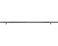 Gardinenstangen Set Innenlauf ausziehbar All in schwarz 120-210 cm Ø 17/21 mm