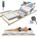 Elektrischer Lattenrost 90x190 cm - 44 Leisten, 7 Zonen, Notabsenkung, Höchster Komfort