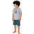 Schiesser Pyjama Nightwear (2 tlg) Schlafanzug, Pyjama Set, Nachtwäsche bunt|grau 98 EU