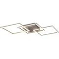 Reality LED-Deckenleuchte Trail 1-flammig Titanfarbig 52,6 cm x 52,6 cm