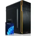 GREED® Basic PC mit Intel Celeron G5905 - Computer für Büro & Home mit 3,5 GHZ, 8GB RAM - 512 GB SSD - USB3.0 - WLAN, inkl. Windows 11 Pro - Schwarz