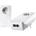Devolo Powerline Magic 2 WiFi next Starter Kit, 8614, 07027, 2 Adapter, bis 2400 MBit/s, mit Steckdose und WLAN