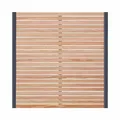 Holzzaun aus Lärche - 180x180cm - 1x Zaunelement + 2x Holzpfosten - Gartenzaun Holz inkl. Schrauben & Winkel - Sichtschutzzaun Rhombus-Technik - Lamellenzaun Lärchenholz wetterfest