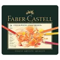 Faber-Castell 110024 - Künstlerfarbstift, 24 Polychromos Metalletui (1, 24er Metalletui)