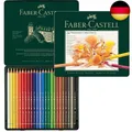 Faber-Castell 110024 - Künstlerfarbstift, 24 Polychromos Metalletui