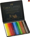 Faber-Castell 110024 Polychromos Malstifte, 24er-Buntstifte-Set in einem