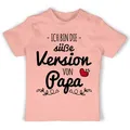Shirtracer T-Shirt Süße Version von Papa Papa rosa 12/18 Monate