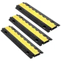Uimoso 3x Kabelbrücke 2-Kanal Überfahrschutz TPU 9979kg Bodenabdeckung 940mm
