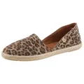 VERBENAS Espadrille Strandschuh, Sommerschuh, Loafer im trendigen Animal-Look braun 40 EU