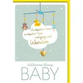 Verlag Dominique Grußkarten Geburt - Baby - Freudiges Ereignis - Karte mit Umschlag - Mobile