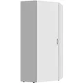 Wimex Multiraumkonzept Eckschrank Weiß Holzwerkstoff 80x80x185 cm