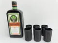 Jägermeister 56 Kräuter 1 Flasche 0,7L NEU + 6x Shotgläser Frosted je 2cl