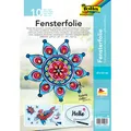 folia 450230 Fensterfolie, 23 x 33 cm, selbsthaftend, farblos, transparent (5 x 