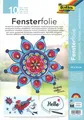 Fensterfolie adhäsiv 10 Blatt 23x33cm sortiert farblos / klar