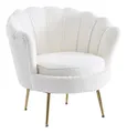 SalesFever Muschelsessel - Bouclé Stoff - 371886