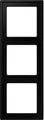 JUNG Rahmen 3-fach LS983SWM | Einbaurahmen Unterputz | Duroplast matt | 81x223 mm | IP44 | graphitschwarz matt