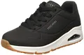 Skechers Damen uno stand on air Sneakers, Black Durabuck, 35 EU