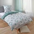 Traumschlaf Soft-Touch Mikrofaser Bettwäsche München grün 240x220 cm + 2x 80x80 cm