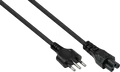KM SK6505-S018 - Netzkabel Italien Netz-Stecker Typ I, Buchse C5, sw. 1,8m