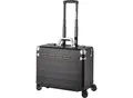 ALUMAXX Business Trolley PANDORA, mit Tragegriff und Rollen, Aluminium, mattschwarz