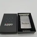 Zippofeuerzeug - Chrom-Gebürstet Gravur Eberhard