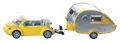 VW-Beetle Cabrio mit Tab-Wohnwagen