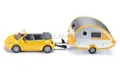 SIKU 10162900004 Auto Mit Anhänger Wohnwagen