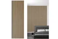SONIDO 3D Wandpaneel XXL Akustikpaneele mit FSC®-zertifiziertem Eiche Echtholzfurnier, BxL: 56,00x244,00 cm, 1,36 qm, (Packung, 1,366 m², Versandkostenfreie Lieferung) 15 XXL Echtholz-Dekoleisten mit schwarzem 9mm Filz-Akustikträger
