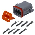 Kalitec KALI-1208-S DEUTSCH DT Steckverbinder Buchsen Set 8 polig IP68 KFZ 24V