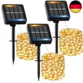 Solar Lichterkette Aussen, 3x12M 120 LED Solarlichterkette Außen Wetterfest 8