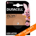 1 x Duracell 376 / 377 SR626 Uhren Batterie Knopfzelle SR66 1,55V Silberoxid