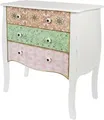 Kommode Paisley mit 3 Schubladen MDF Bunt