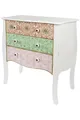 Kommode Paisley mit 3 Schubladen  MDF Bunt
