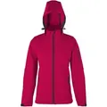 HRM Women's Hooded Soft-Shell Jacket - red - 3XL