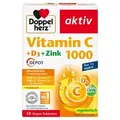Doppelherz Vitamin C 1000 + D3 + Zink, 30 DEPOT-Tabletten