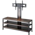 pro.tec Tv-Halterung, Wildeiche, Schwarz, Metall, Rechteckig, 120x108x40 cm, Wohnzimmer, TV Möbel, TV-Racks
