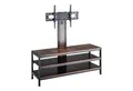 pro.tec TV-Rack, »Stockholm« 120x40x108cm Schwarz, matt / Eiche, rustikal